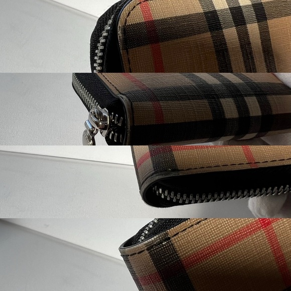 Burberry Elmore Vintage Check Plaid Wallet Authentic - Picture 16 of 16
